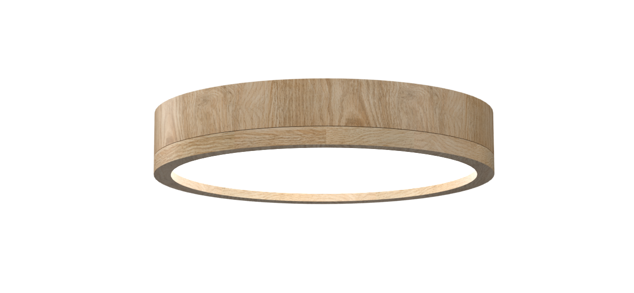 Wood Round LED