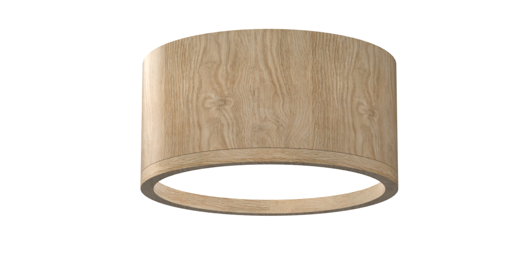 Wood Round LED 600x300
